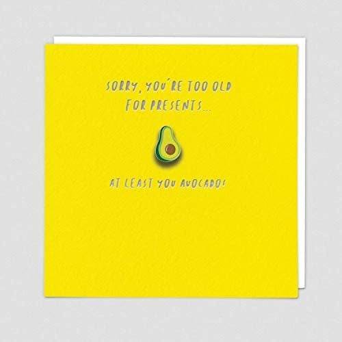 Pinata Enamel Avocado Pin Birthday Card - House of Cards