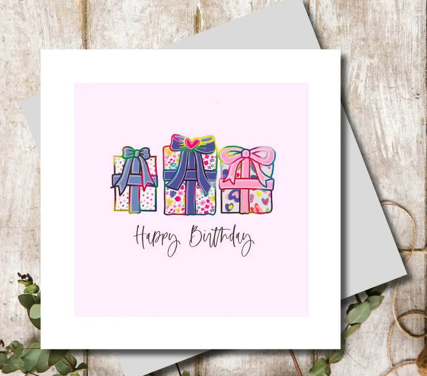 Presents Birthday Card