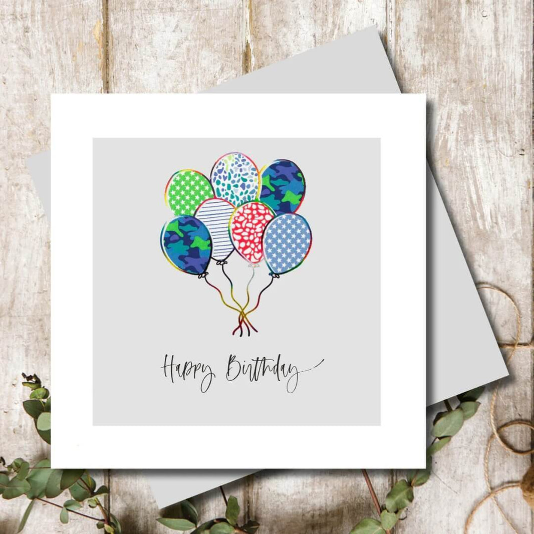 Balloons Birthday Card - House of Cards