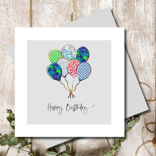 Balloons Birthday Card - House of Cards