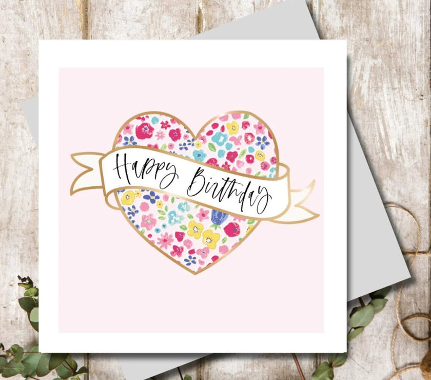 Heart Birthday Card