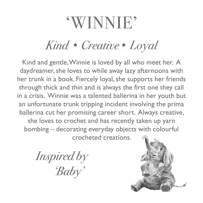 Winnie Elephant Plush Toy