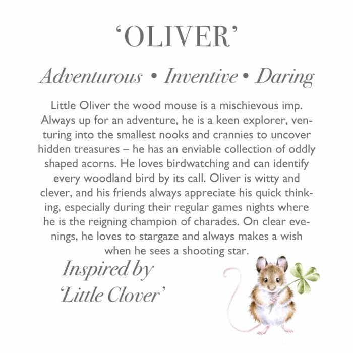 Oliver Mouse Junior Plush Toy