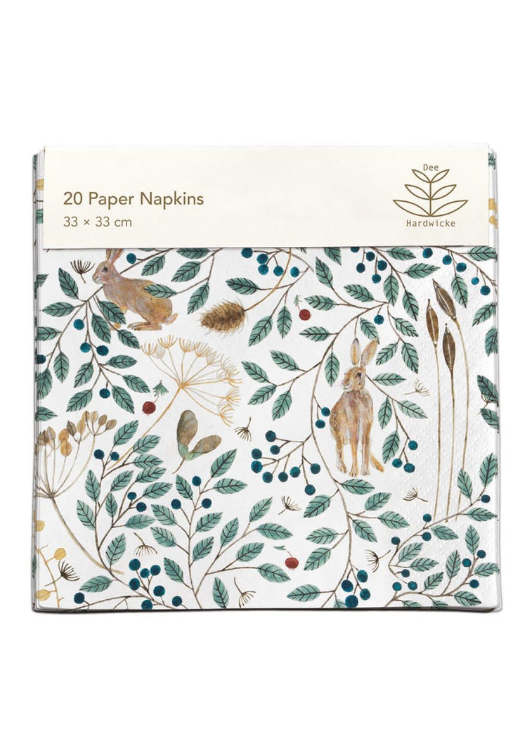 Hares and Berries Napkins