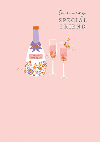 Pansy Friend Birthday Card