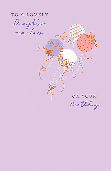 Daughter-in-Law Birthday Card