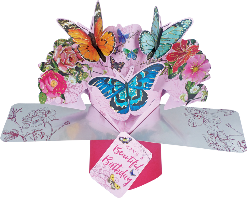 Pop Up Butterfly Birthday Card