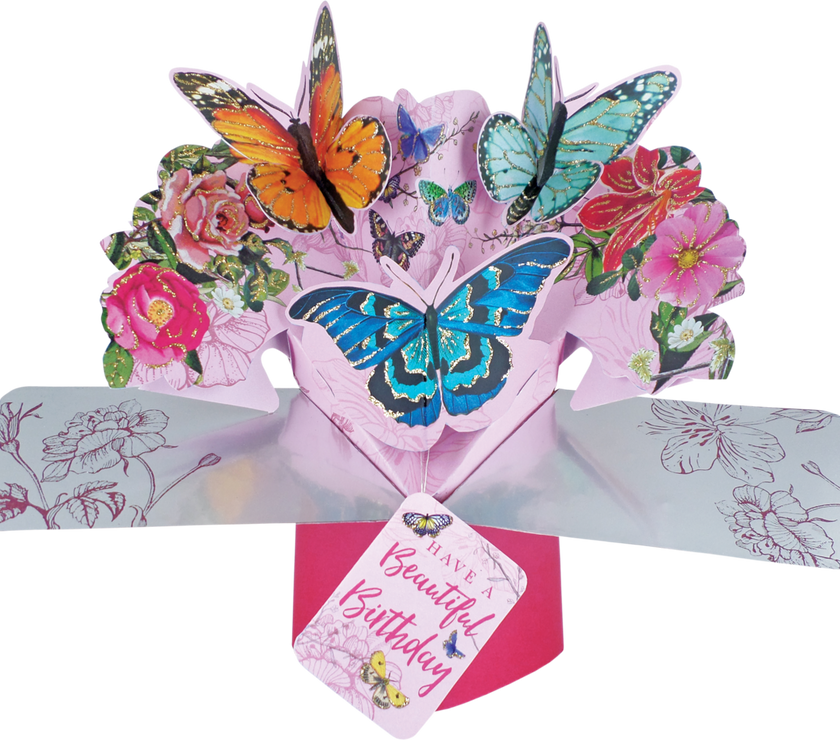 Pop Up Butterfly Birthday Card