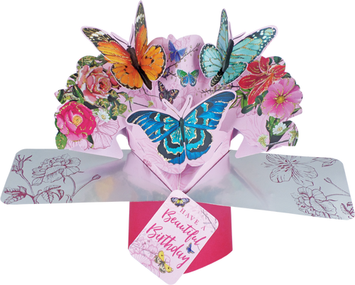 Pop Up Butterfly Birthday Card