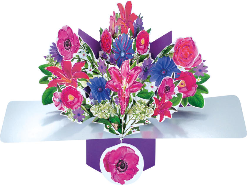 Pop Up Lilies Greeting Card