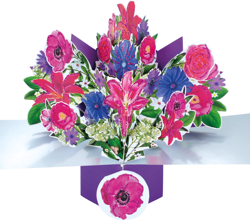 Pop Up Lilies Greeting Card
