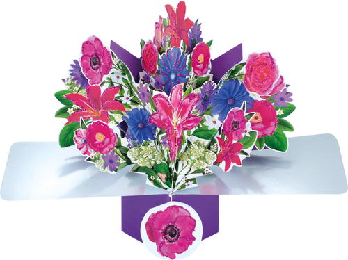 Pop Up Lilies Greeting Card