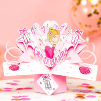 Pop Up Granddaughter Ballet Birthday Card