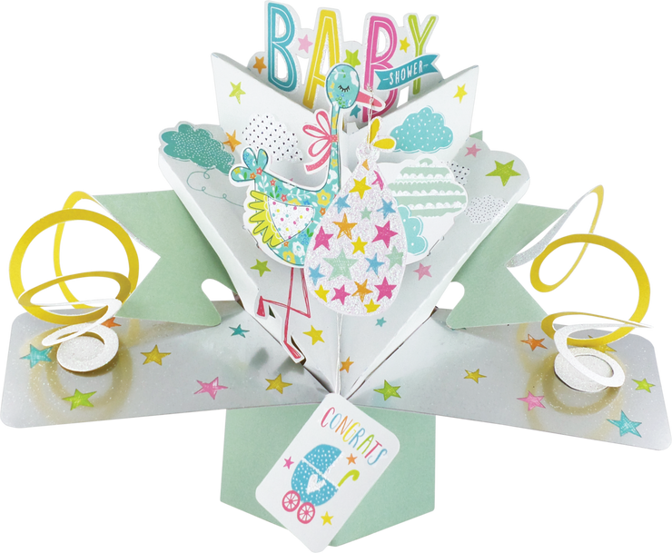 Pop Up Baby Shower Card