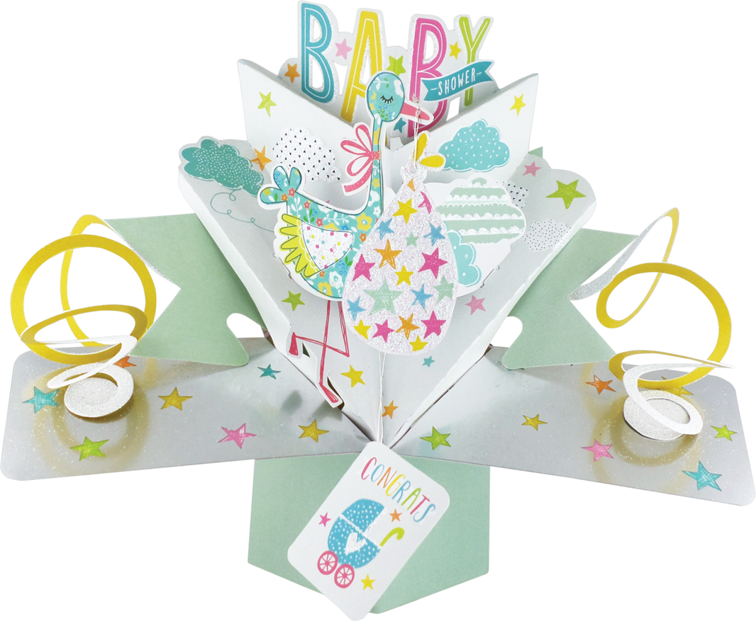 Pop Up Baby Shower Card
