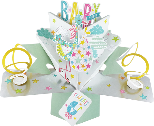 Pop Up Baby Shower Card