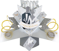 Pop Up Congratulations Wedding Card