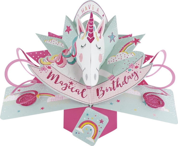 Pop Up Unicorn Birthday Card