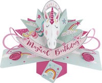 Pop Up Unicorn Birthday Card