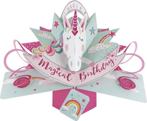 Pop Up Unicorn Birthday Card