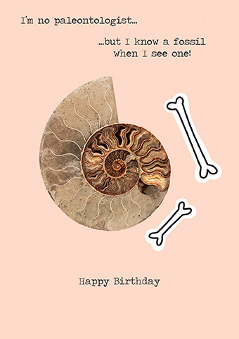KK Fossil Birthday Card