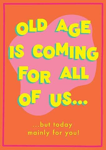 HAW Old Age Birthday Card - House of Cards