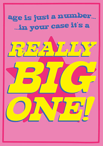 HAW Big One Birthday Card