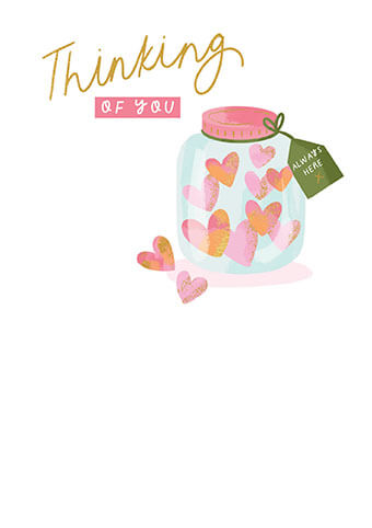 Thinking of You Jar Card