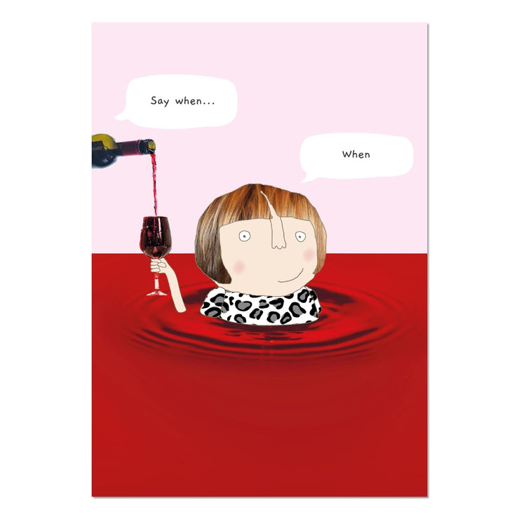 Say When A4 Art Print