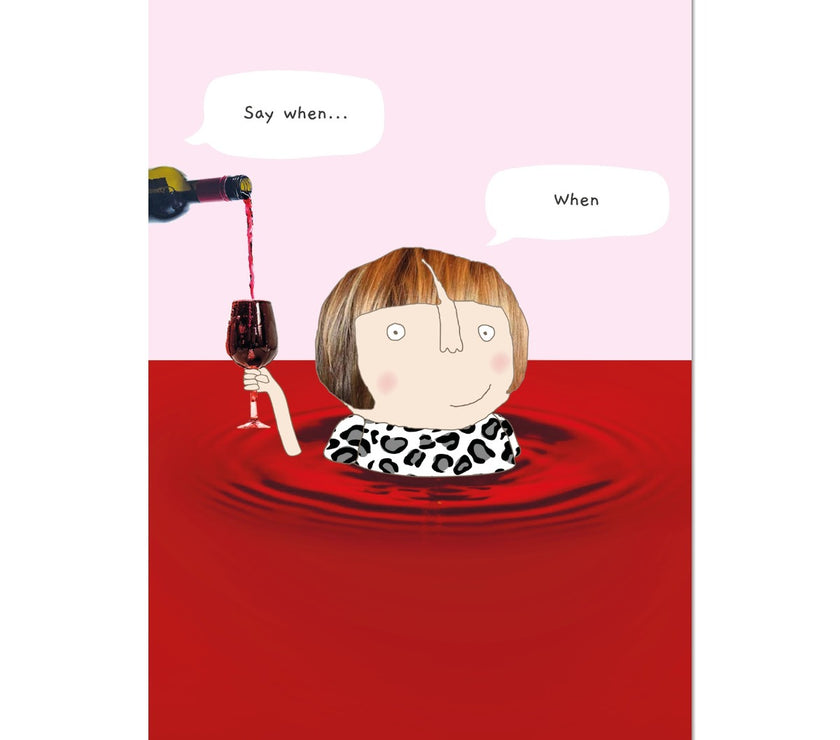 Say When A4 Art Print