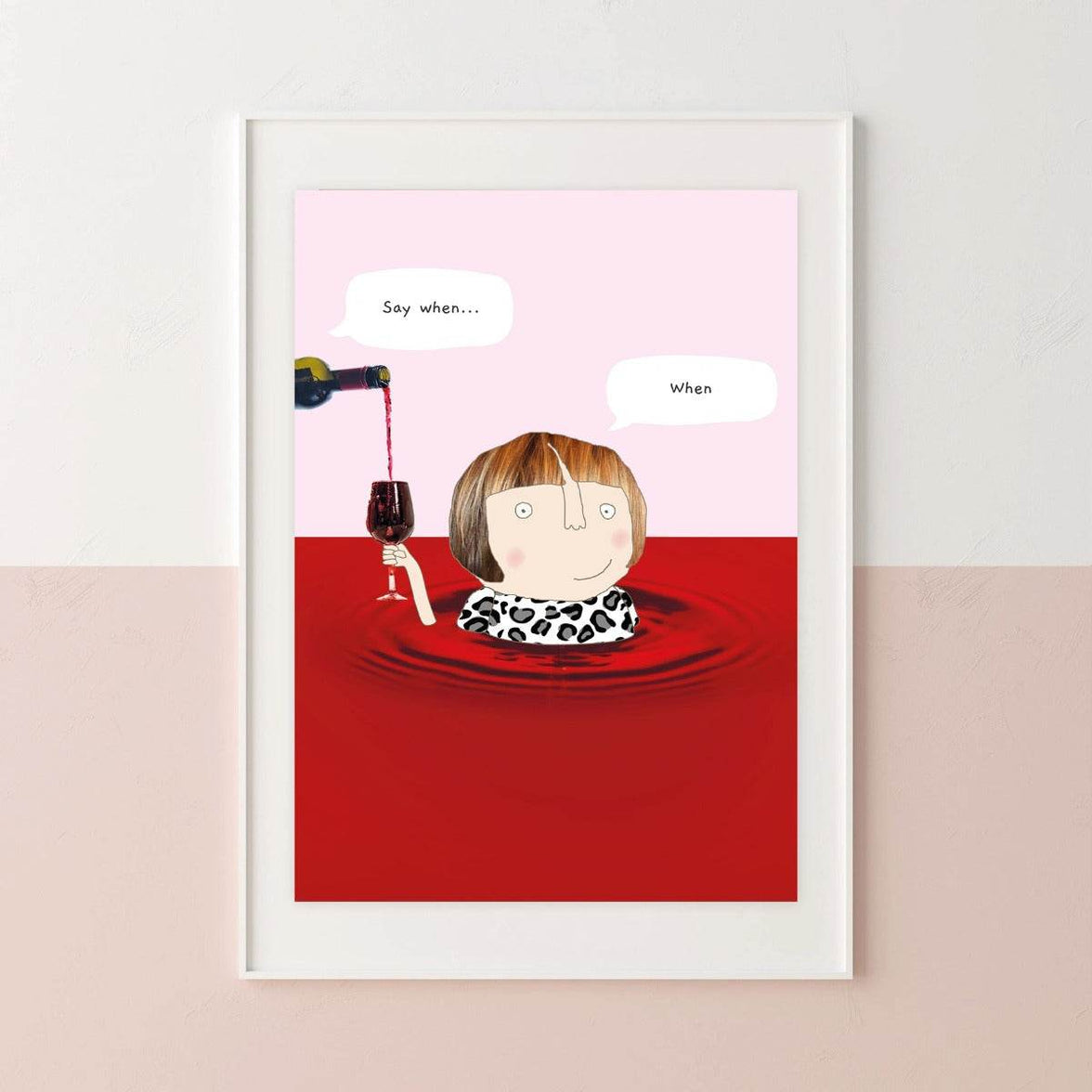 Say When A4 Art Print - House of Cards