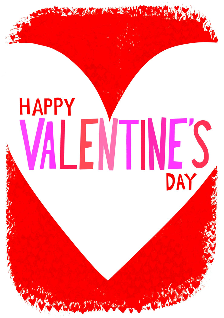 Giant Heart Happy Valentines Day Card