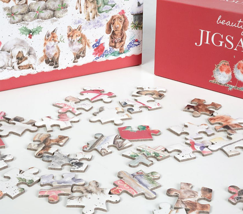 Country Set Christmas Jigsaw Puzzle