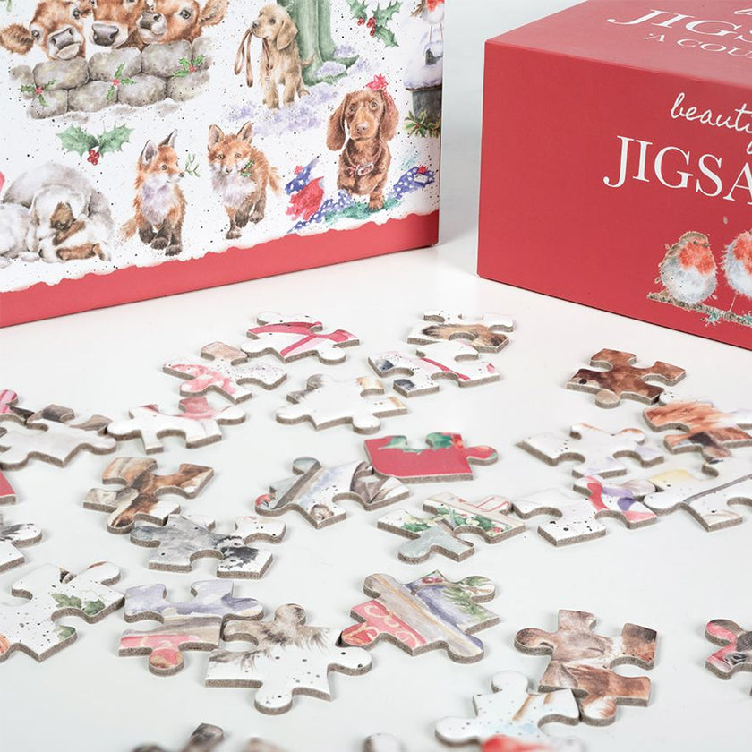 Country Set Christmas Jigsaw Puzzle