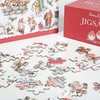 Country Set Christmas Jigsaw Puzzle