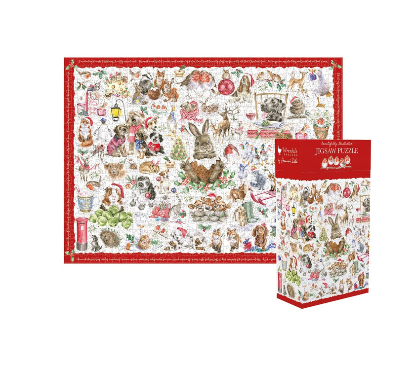 Country Set Christmas Jigsaw Puzzle