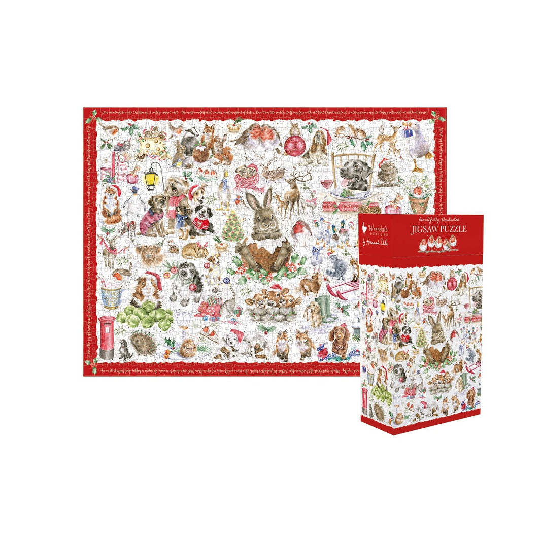 Country Set Christmas Jigsaw Puzzle