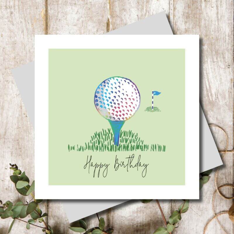 Golf Birthday Card - House of Cards