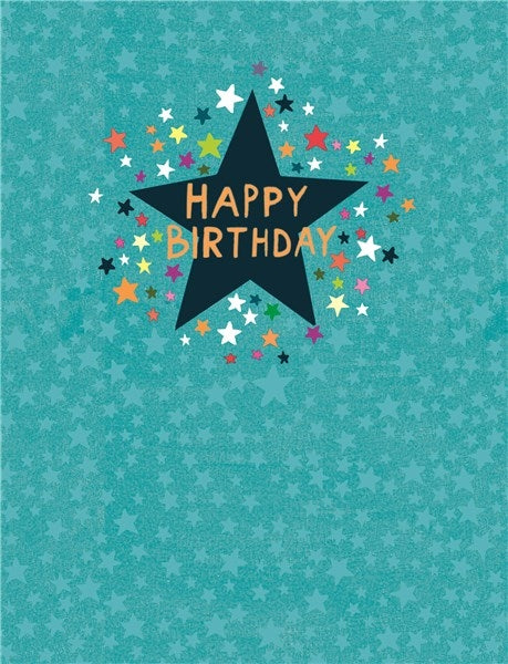 Star Happy Birthday Card