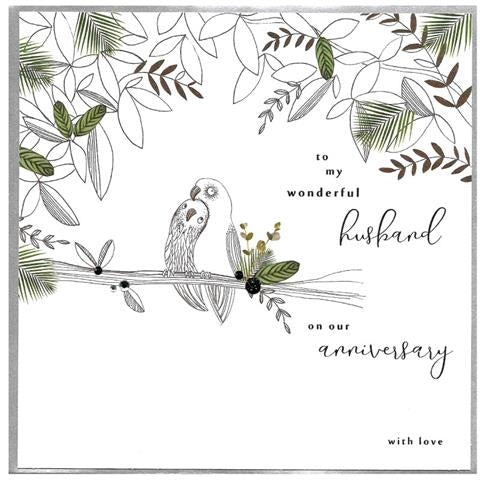 Wonderful Husband Anniversary Card