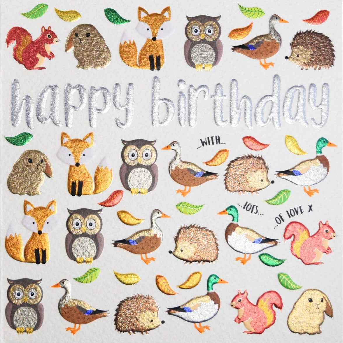 Animals Woodland Birthday Card - House of Cards