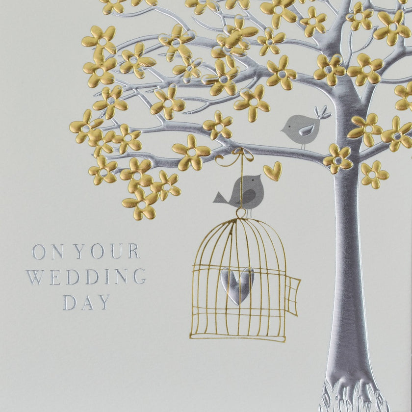 Love Birds Wedding Day Card