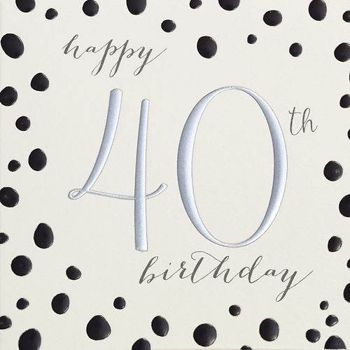 Quicksilver Spots 40th Birthday Card - House of Cards