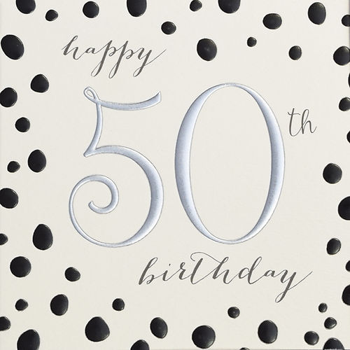 Quicksilver Spots 50th Birthday Card