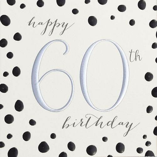Quicksilver Spots 60th Birthday Card - House of Cards