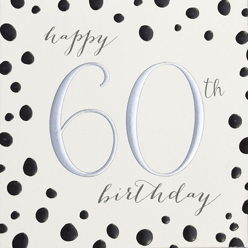 Quicksilver Spots 60th Birthday Card