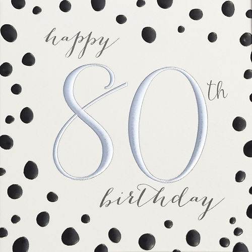 Quicksilver Spots 80th Birthday Card - House of Cards