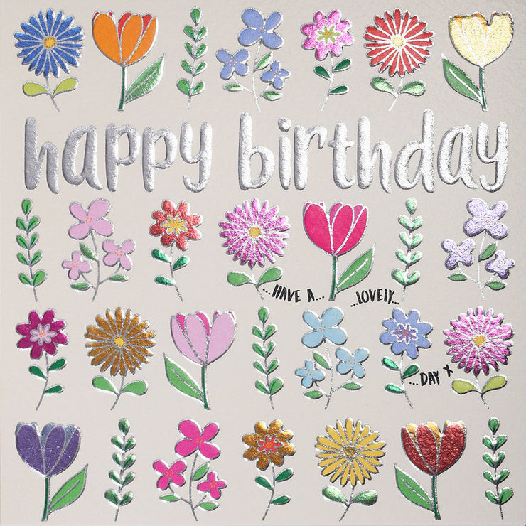 QuicksilverFlowers Happy Birthday Card