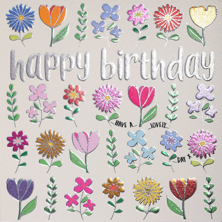 QuicksilverFlowers Happy Birthday Card