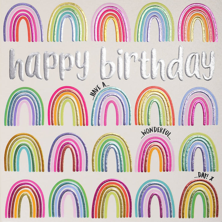 Quicksilver Rainbows Birthday Card
